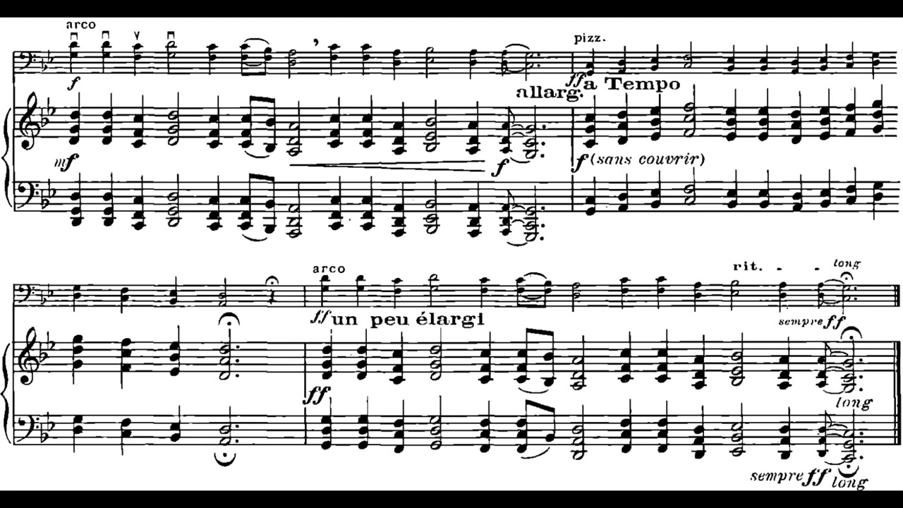 Charles Koechlin - Chansons Bretonnes (Breton Songs) for cello and piano, parts 1-2 (Score Video)