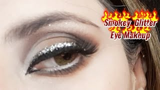 Smokey glitter eye makeup Tutorial || دروس مكياج عيون سموكي جليتر