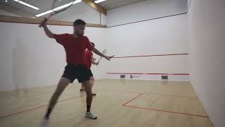 Beginner Level 3  - Partner Drills Tips and Hints with Pro Squash coach Liz Irving screenshot 4