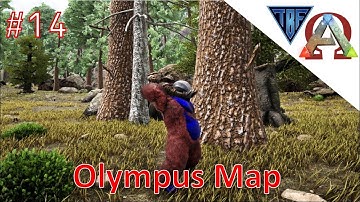 Olympus Map! E14 - Ark Survival Evolved - Rex tame and breeding - Gigantopithecus leveling
