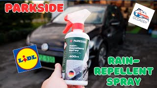 You get what you paid: Parkside Rain Repellent Spray test