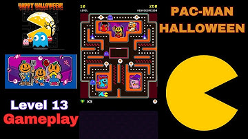 PAC-MAN Mode Halloween  LEVEL 13 - Gameplay Walkthrough (iOS,Android Gameplay) PACMAN Jeu arcade