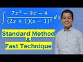 Integration by Partial Fractions | Repeated Linear Factors