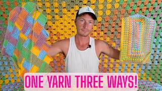 One Yarn Three Ways! | Amazing how the same yarn can look so different!