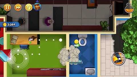 Robbery Bob Downtown level 9: Anger issues (method 2)