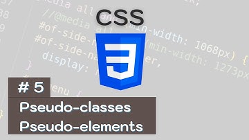 CSS : 5- Les pseudo-classes et les pseudo-elements