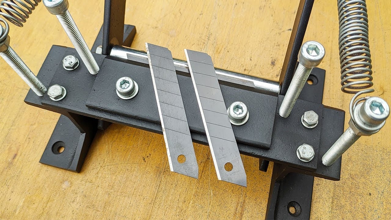 Homemade tool for working with leather