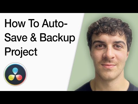 How To Auto-Save And Backup Project In Davinci Resolve 18 (Full 2025 Guide)