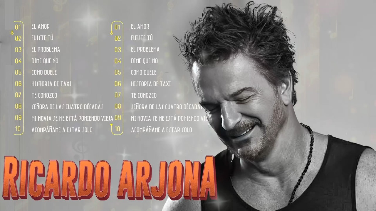 RICARDO ARJONA (20 GRANDES ÉXITOS) SUS MEJORES CANCIONES - RICARDO ARJONA 90s Sus EXITOS Romanticos