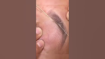 Eyebrow threading tutorial #eyebrowthreadingtutorial #eyebrows #shortvideo #shorts