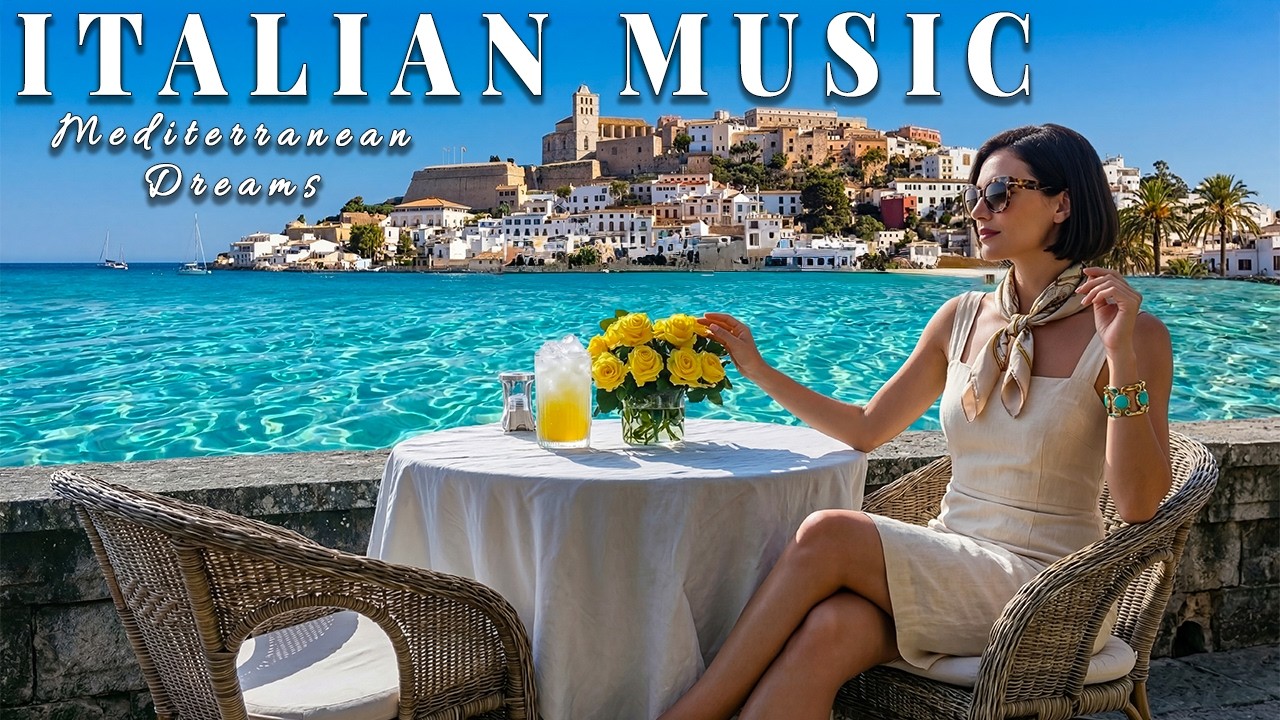 🎶 Italian Vibes & Mediterranean Music 🎶 2+ Hours Scenic Amalfi Coast & Lake Como Relaxation 4K