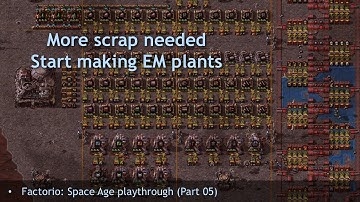 Start making electromagnetic plants | Factorio: Space Age playthrough (Part 05)