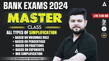 All Types of Simplification Questions in One Video | Maths for Bank Exams By Siddharth Srivastava