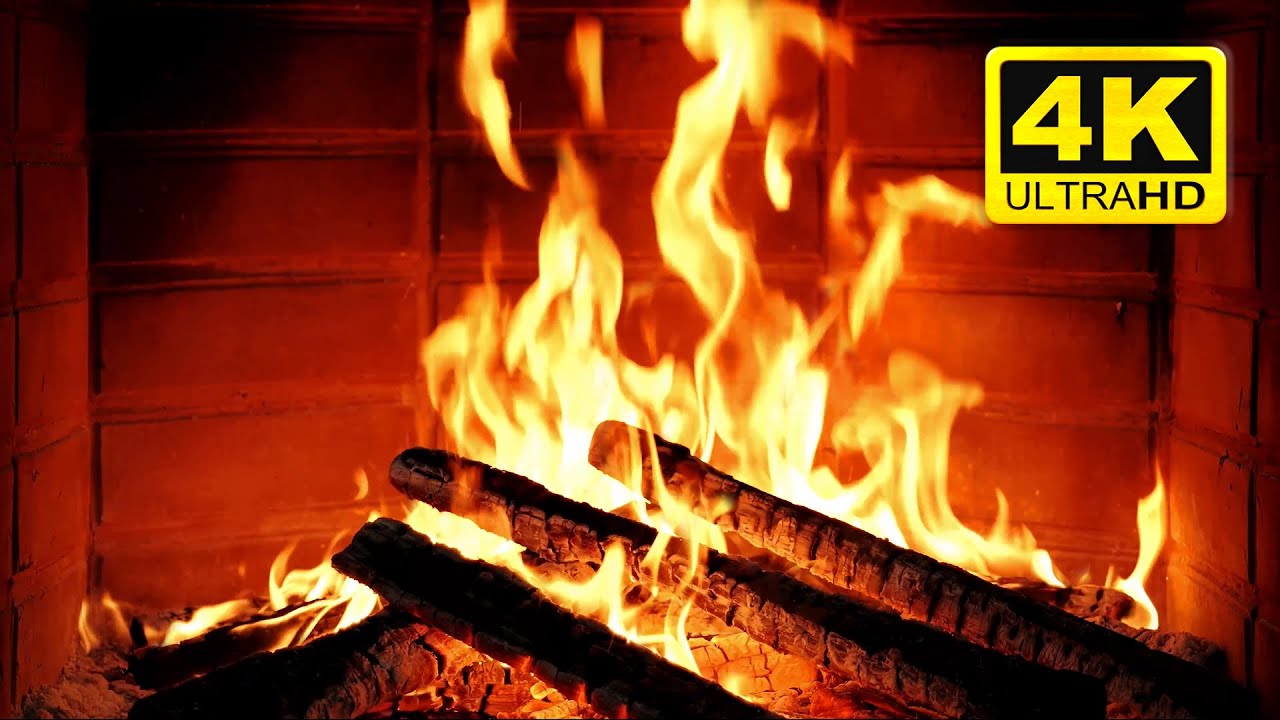 🔥 Cozy Fireplace in 4K Ultra HD | Crackling Fire Sounds for Relaxation ...