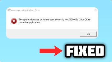 (FIXED) "The application was unable to start correctly (0xc0150002)" error