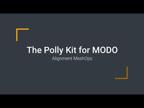 Polly Kit for MODO: Alignment Mesh Operations