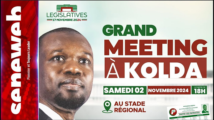 [ DIRECT ] Suivez le grand meeting de Ousmane Sonko à Kolda  ( Législatives 2024 )