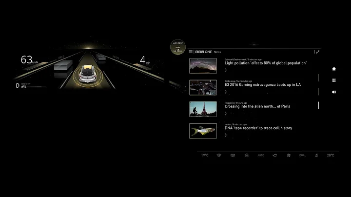 Symbioz Autonomous drive HMI