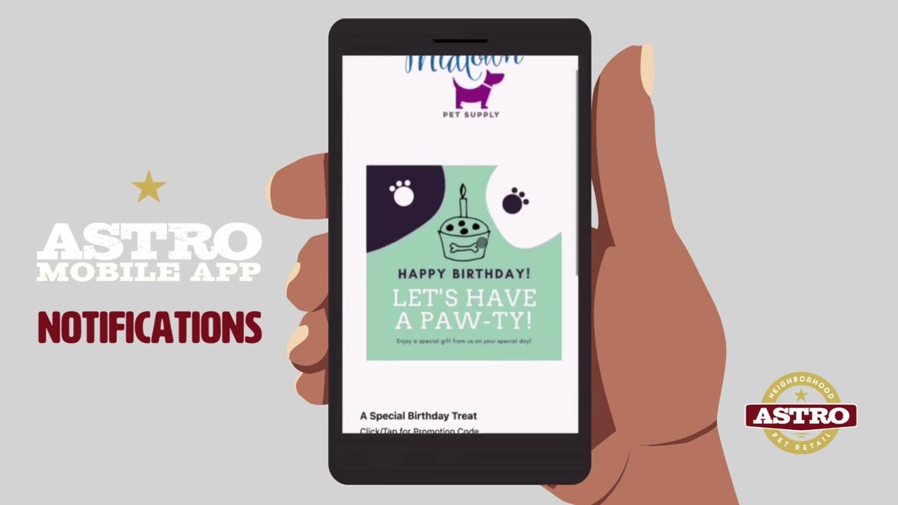 Astro Loyalty Mobile App | Notifications Menu NEW