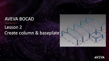 Bocad Building Lesson #02 - Create column and baseplate [with captions]