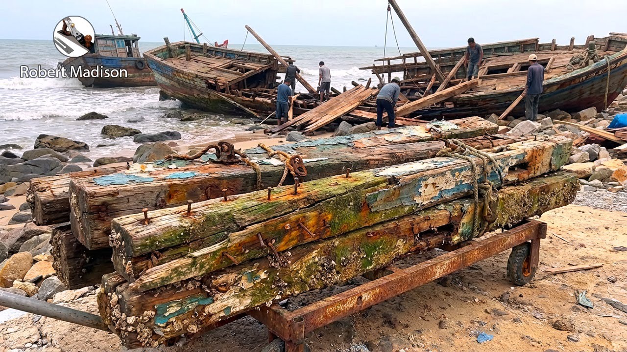 Watch This Guy Build His Dad a New House From a Shipwreck! - His Dad Was So Touched...