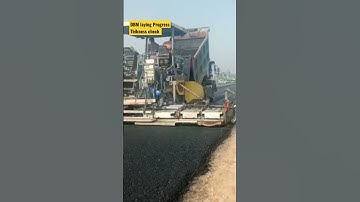 DBM laying how to Thickness check #road #viral #explore #construction #asphalt