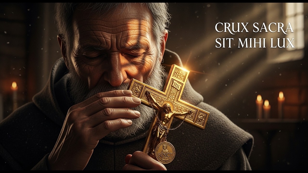 Canto fuerte contra los poderes del mal: CRUX SACRA SIT MIHI LUX  (Oración de San Benito) 40x