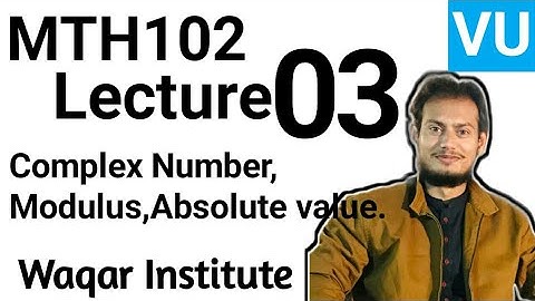 MTH102 lecture 3 by Waqar Institute | virtual university | Sir Vicky | Short lectures by waqar