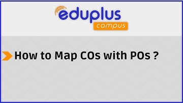 How to Map COs with POs ?