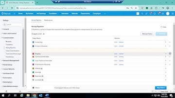 How to Customize the Hiring Pipeline | Zoho Recruit
