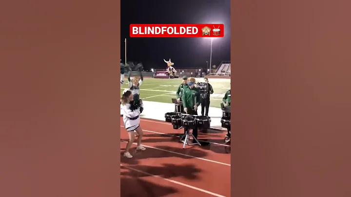 Drummer Aden Armstrong promises he could not see anything 😳 #shorts