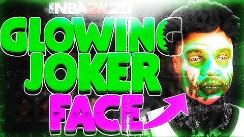 HOW TO GET THE *NEW GLOWING JOKER FACE IN NBA 2K20!😱 BEST FACE CREATION IN THE GAME!!