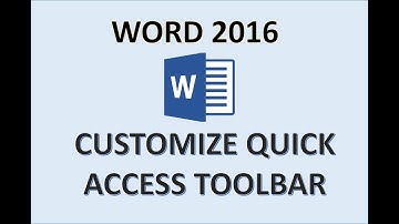 Word 2016 - Quick Access Toolbar - How to Customize Add Find Button & Commands in Microsoft MS 365