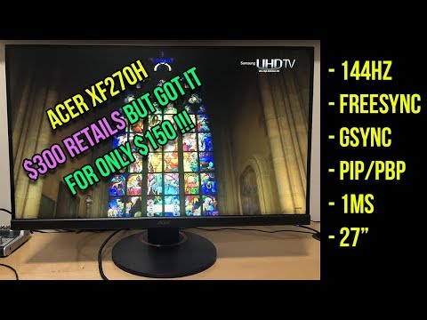 ACER XF270H : Finally Got Into 144hz !! Costed Me Only $150 !!!