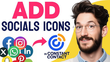 How to ADD SOCIAL MEDIA ICONS in Constant Contact (Step by Step) 2025