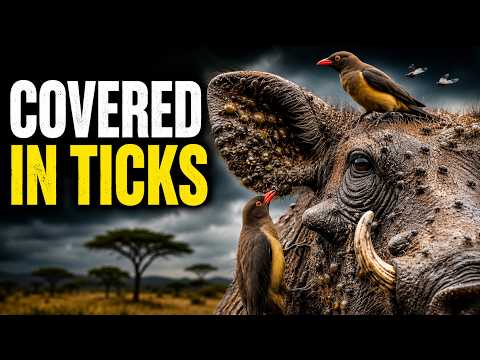 How Red-billed Oxpeckers Save a Tick-Covered Warthog