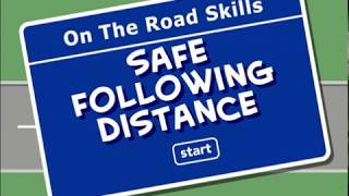 Safe Following Distance (3-Second Rule): Illustrated