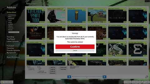 "Uninstall All Addons"