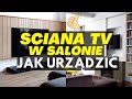 Super pomysy jak urzdzi cian tv w salonie aranacje ciany telewizyjnejtv wall salon