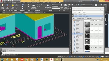 AutoCAD training online block in autocad 2017,material assigning and inserting
