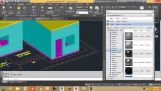 AutoCAD training online block in autocad 2017,material assigning and inserting screenshot 4