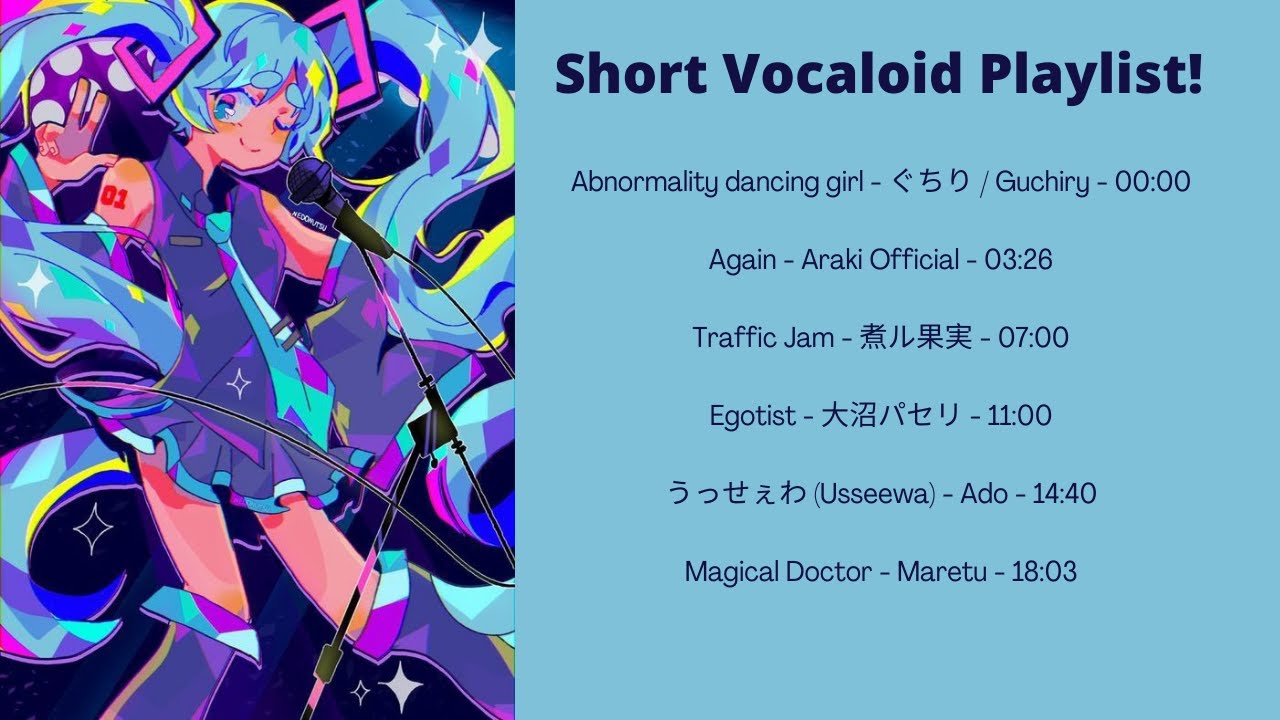 Short Vocaloid playlist!! ||  400 SUBS