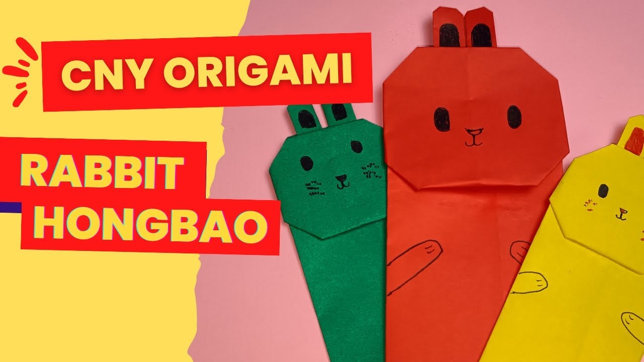How To Make Rabbit Hongbao | DIY Chinese New Year Decoration | Envelope ...