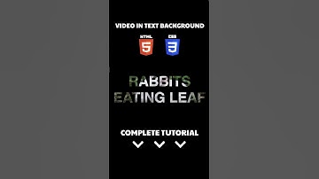 Video in Text Background Using HTML CSS #html #css #shorts