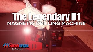 Steelmax 115 Volt 350 RPM Steelmax D1 Ultra-Compact 1 3/8 X 2 Portable Magnetic Drill Steelmax 115 Volt 350 RPM Steelmax D1 Ultra-Compact 1 3/8 X 2 Portable Magnetic Drill