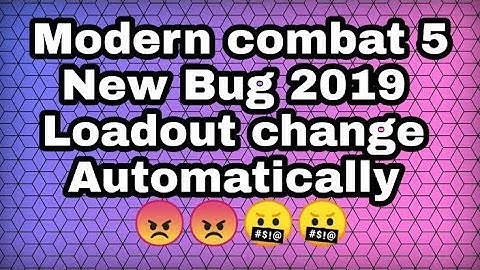 Mc5 New Bug 2019 Loadout Change 😡😡🤬🤬
