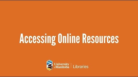 Accessing Online Resources