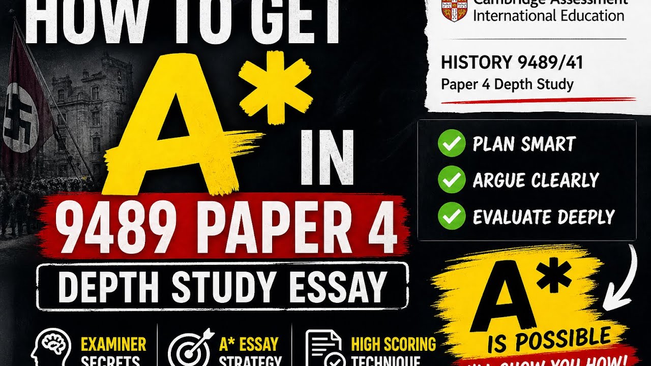 How to Get The Best Grade in Cambridge A Level History 9489 Paper 4 ...
