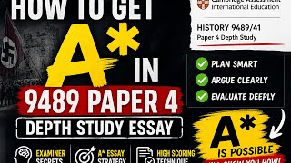 How to Get The Best Grade in Cambridge A Level History 9489 Paper 4 (2026 Guide)