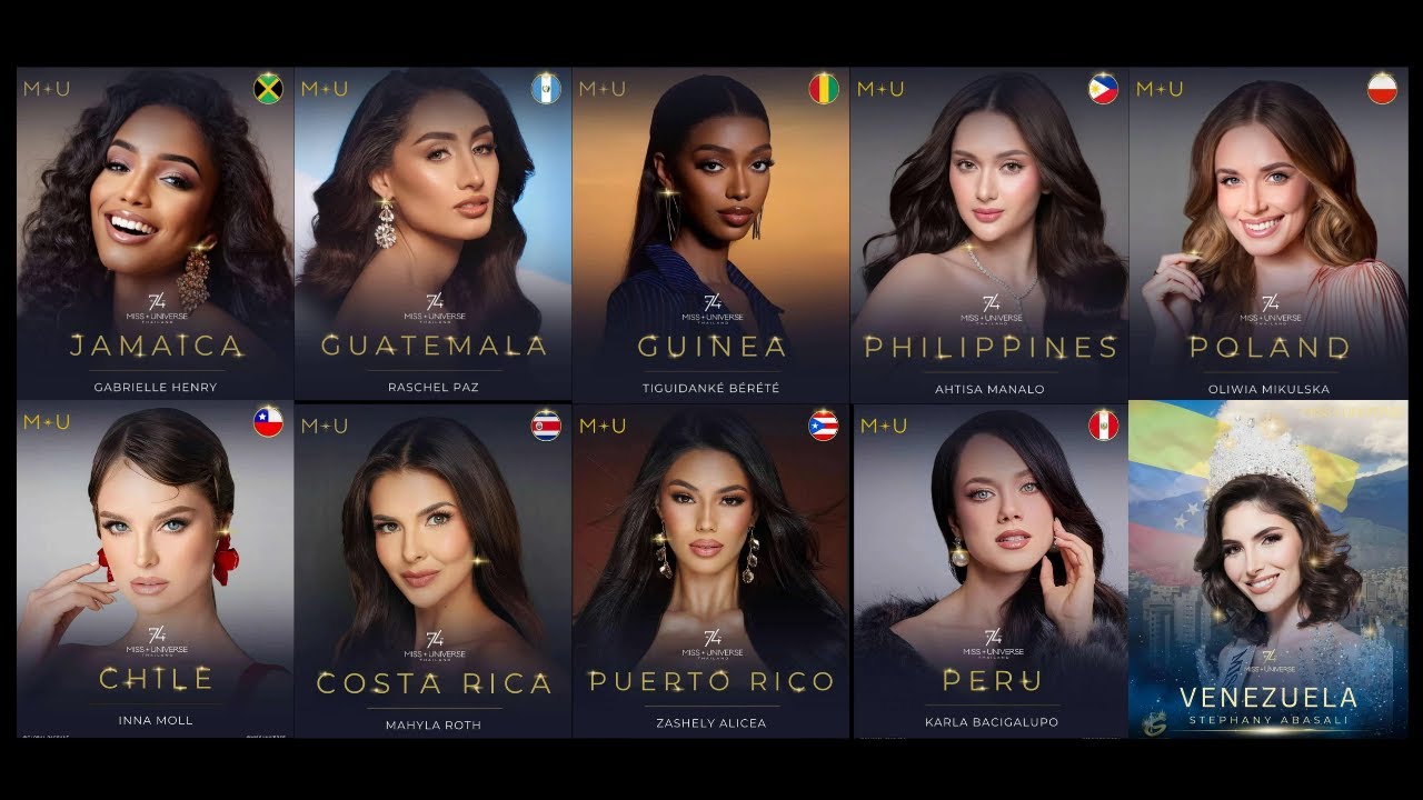 As of September 22, 2025 Meet the Official Candidates of MISS UNIVERSE 2025